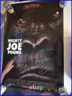 CAST SIGNED -MIGHTY JOE YOUNG -MOVIE POSTER- vintage-withCOA ekim