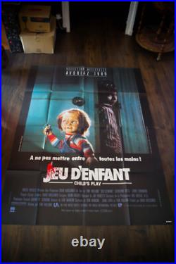 CHILD'S PLAY? Horror Large French Grande Vintage Movie Poster Original 1988