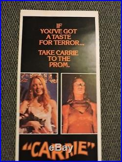 Carrie Original Vintage MOVIE POSTER 14x36 1976 Horror