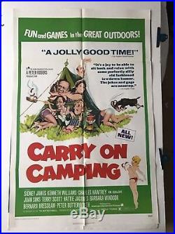 Carry On Camping Original US One Sheet Film Poster Comedy British Vintage Retro