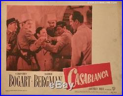 Casablanca Vintage Movie Poster Lobby Card Humphrey Bogart Lorre