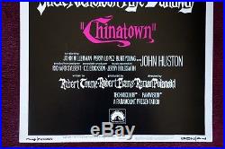 Chinatown Original Movie Poster 1974 Insert 14x36 Film Noir Authentic Vintage