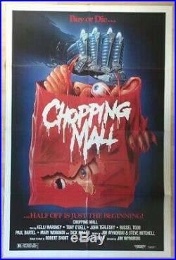 Chopping Mall Authentic Vintage One Sheet Movie Poster 27x41 HORROR