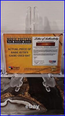 Classic vintage movie posters card babe ruth game used bat