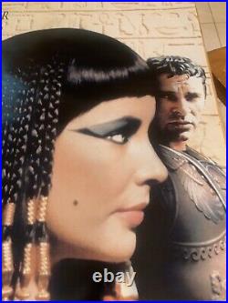 Cleopatra Elizabeth Taylor Vintage Movie Poster Original 27 x 40 Cleopatre