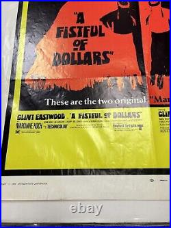 Clint Eastwood Vintage Duo Movie Poster 1969 Fistful Of Dollars/Few Dollars More