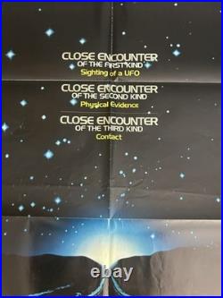 Close Encounters Of The Third Kind 1977 Original 27x41 Movie Poster F Vintage