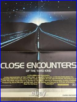 Close Encounters Of The Third Kind 1977 Original 27x41 Movie Poster F Vintage