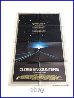 Close Encounters Of The Third Kind 1977 Original 27x41 Movie Poster F Vintage