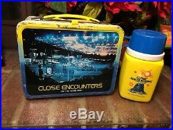 Close Encounters of the Third Kind Metal Lunchbox With Thermos Vintage 1978 RARE