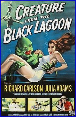 Creature From the Black Lagoon Vintage Movie Poster Lithograph Hand Pulled S2