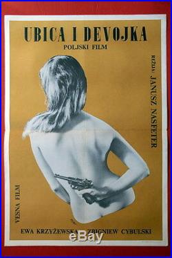 Criminal & The Lady Sexy Ewa Kryzewska Polish 1963 Vintage Rare Exyu Movie Poste