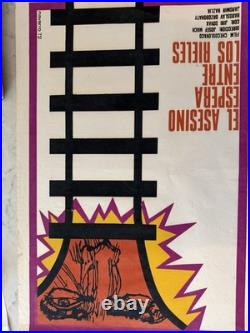 Cuban Movie Poster Silkscreen 30 X20 Original Vintage