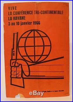 Cuban Poster Vintage 1966 Havana Cuba