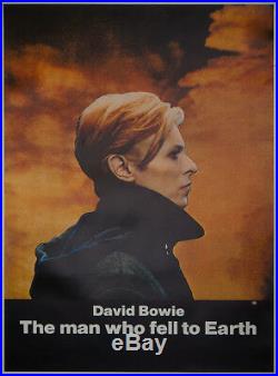 DAVID BOWIE / THE MAN WHO FELL TO EARTH (1976) Vtg original half subway poster