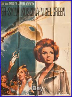 DEADLIER THAN THE MALE' FRENCH VINTAGE 1967 CINEMA POSTER 128 x 96