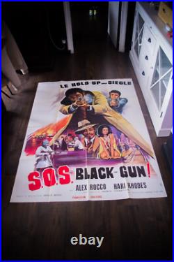 DETROIT 9000 Blaxploitation Large French Vintage Movie Poster Original 1973