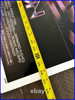 DISNEY-Tron original movie poster 1982 folded Jeff Bridges 27x41-VINTAGE-RARE