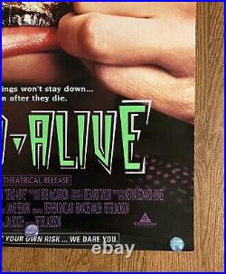 Dead Alive RARE Original 1992 One Sheet Movie Theater Poster Vtg 90s Horror Gore
