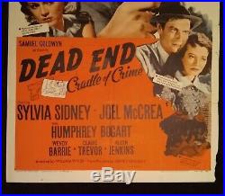 Dead End 1954R Vintage 1-Sheet Poster (27 x 41) Humphrey Bogart