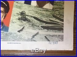 Deep Sea Scuba Diving Movie Poster THE SEA HORNET 1951 Original Vintage Nautical