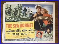 Deep Sea Scuba Diving Movie Poster THE SEA HORNET 1951 Original Vintage Nautical