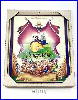 Disney Snow White Framed Vintage Movie Poster In Original Packaging