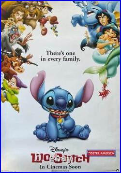 Disney's Lilo & Stitch Vintage Original Advance Movie Poster 27 x 39
