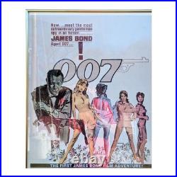 Dr. No 1962 Movie Poster 27x41 Near Mint Condition Framed No Folds Vtg Original