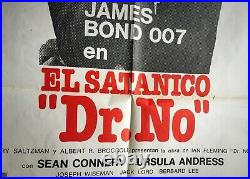 Dr No Vintage Movie Poster James Bond Argentina Version