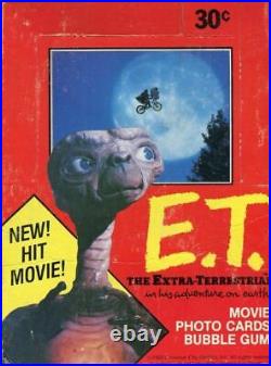 E. T. The Extra-Terrestrial Movie Vintage Trading Card Wax Box