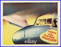 Earth Vs. The Flying Saucers Vintage Lobby Card Movie Poster