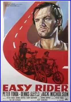 Easy Rider Peter Fonda Dennis Hopper Jack Nicholson 1969 Vintage Poster