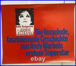 Edie Sedgwick Ciao Manhattan 10 Vintage Lobby Cards & 1 Poster 1974 Andy Warhol