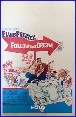 Elvis Presley FOLLOW THAT DREAM 22 X 14 Vintage Original NSS Movie Poster Flat