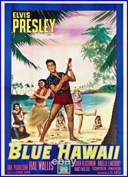 Elvis Presley In Blue Hawaii Vintage Movie Poster