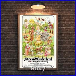 Enchanting Wonderland Alice in Wonderland Movie Poster X-RATED vintage