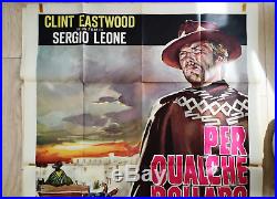 FEW DOLLARS MORE Clint Eastwood original vintage western movie poster 39x55 Ital