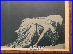 FRANKENSTEIN (1931) Vintage Original 1-Sheet Poster Boris Karloff on Rampage