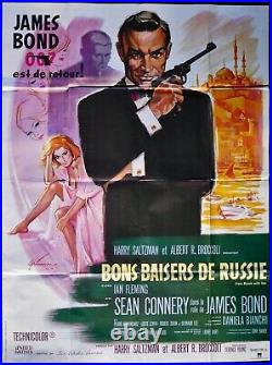 FROM RUSSIA WITH LOVE James Bond 80s Vintage Original French Movie Poster