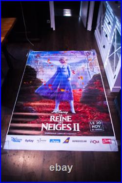FROZEN 2 B Disney French Bus Stop Rolled DS Vintage Movie Poster Original 2019