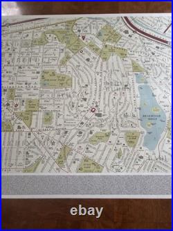 Film Map Rare VNTG UK Street Map Movie Poster 900+ Titles Art of Cartography