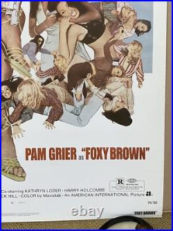 Foxy Brown Movie Poster Pam Grier Vintage Gangster Mafia Pop Culture 1970s