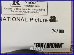 Foxy Brown Movie Poster Pam Grier Vintage Gangster Mafia Pop Culture 1970s