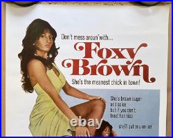 Foxy Brown Movie Poster Pam Grier Vintage Gangster Mafia Pop Culture 1970s