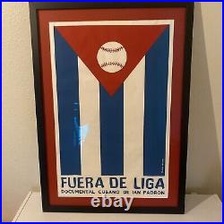 Frames Fuera de Liga Vintage Cuban Film Poster