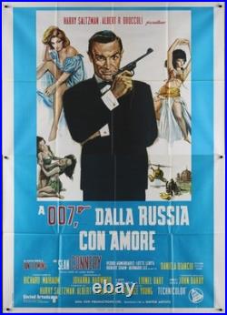 From Russia With Love Original Vintage Italian Movie Poster 55x78