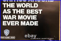 Full Metal Jacket Vintage Movie Poster Warner Bros. Video 1988 Stanley Kubrick