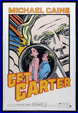 GET CARTER? CineMasterpieces RARE VINTAGE MOVIE POSTER MICHAEL CAINE COMIC 1971