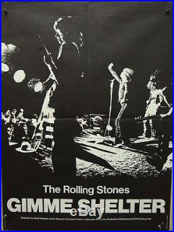GIMME SHELTER THE ROLLING STONES French moyenne 23x32 movie poster vintage